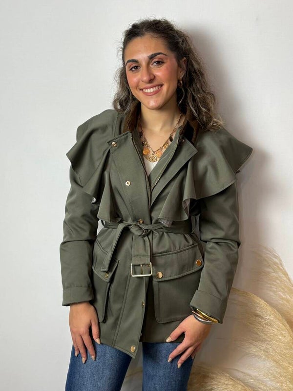 Chaqueta con volantes