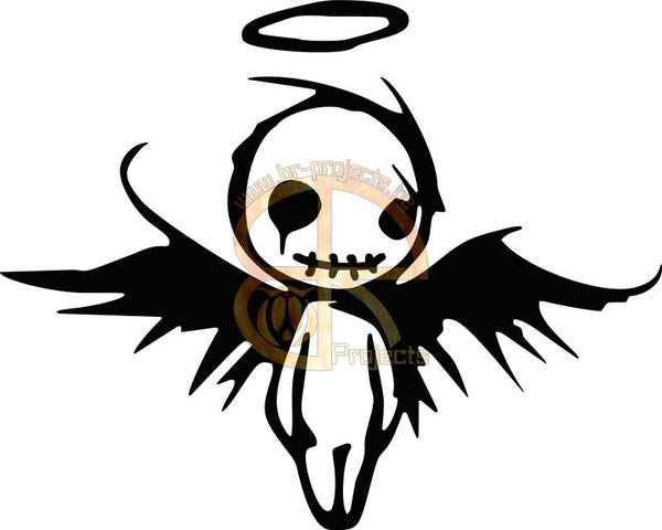 Car sticker Angel and demon puppet 1