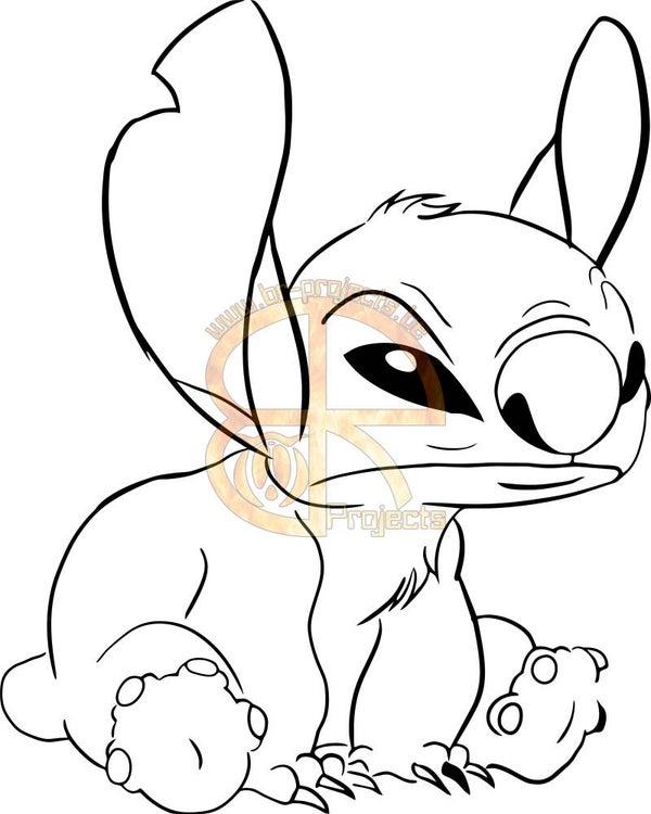 Car sticker Angry Stitch