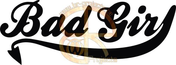Car sticker Bad girl