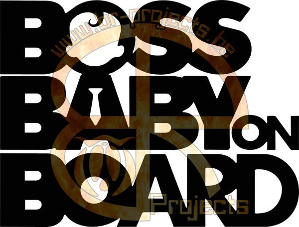 Car sticker Boss baby on board
