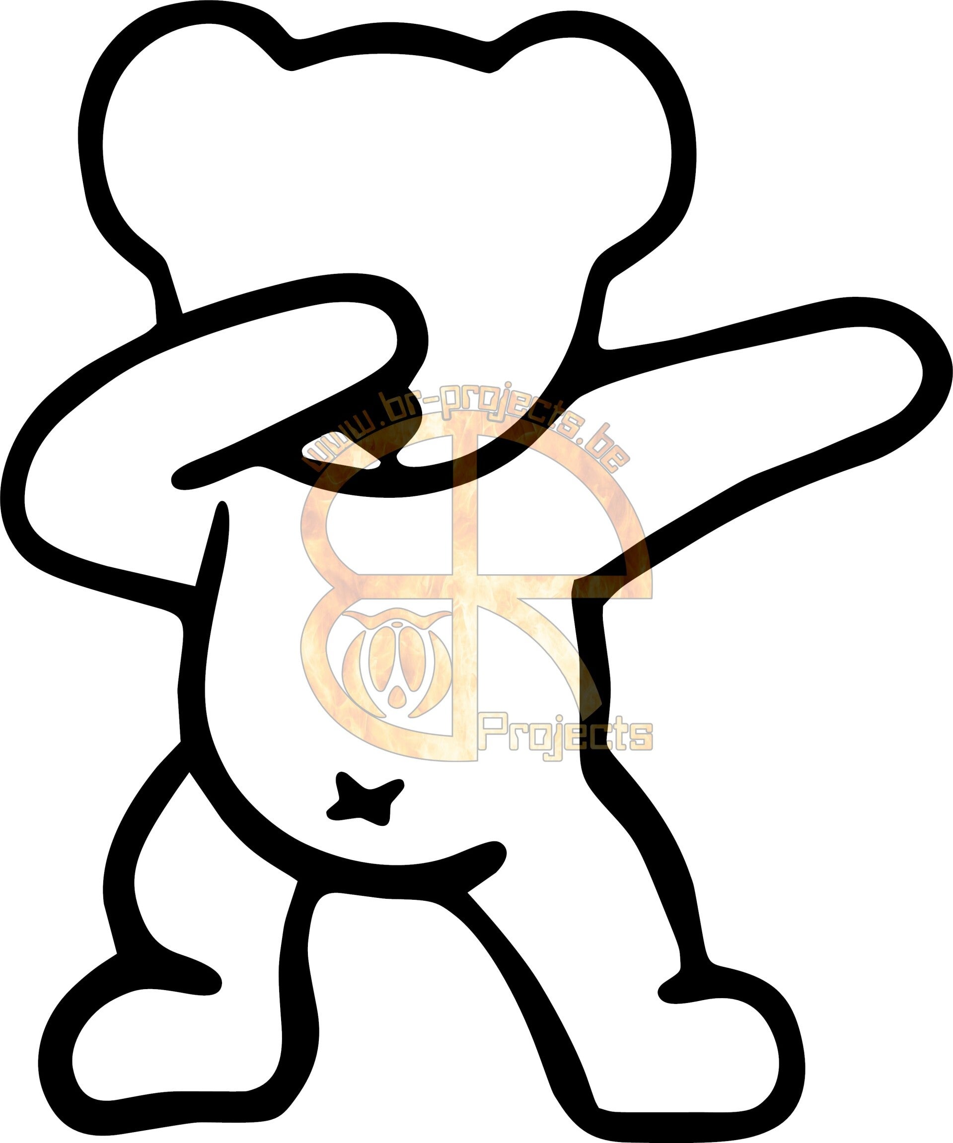 Car sticker Cool bear 1