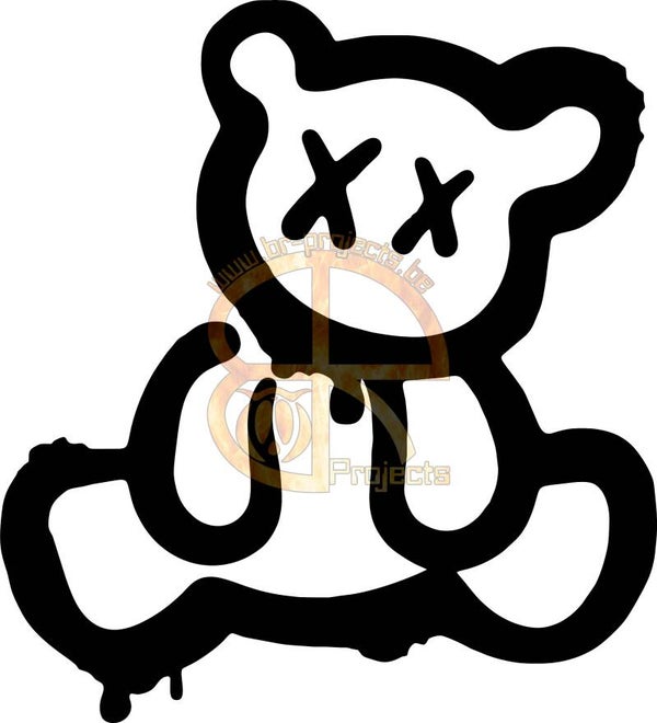Car sticker Crazy bear 1