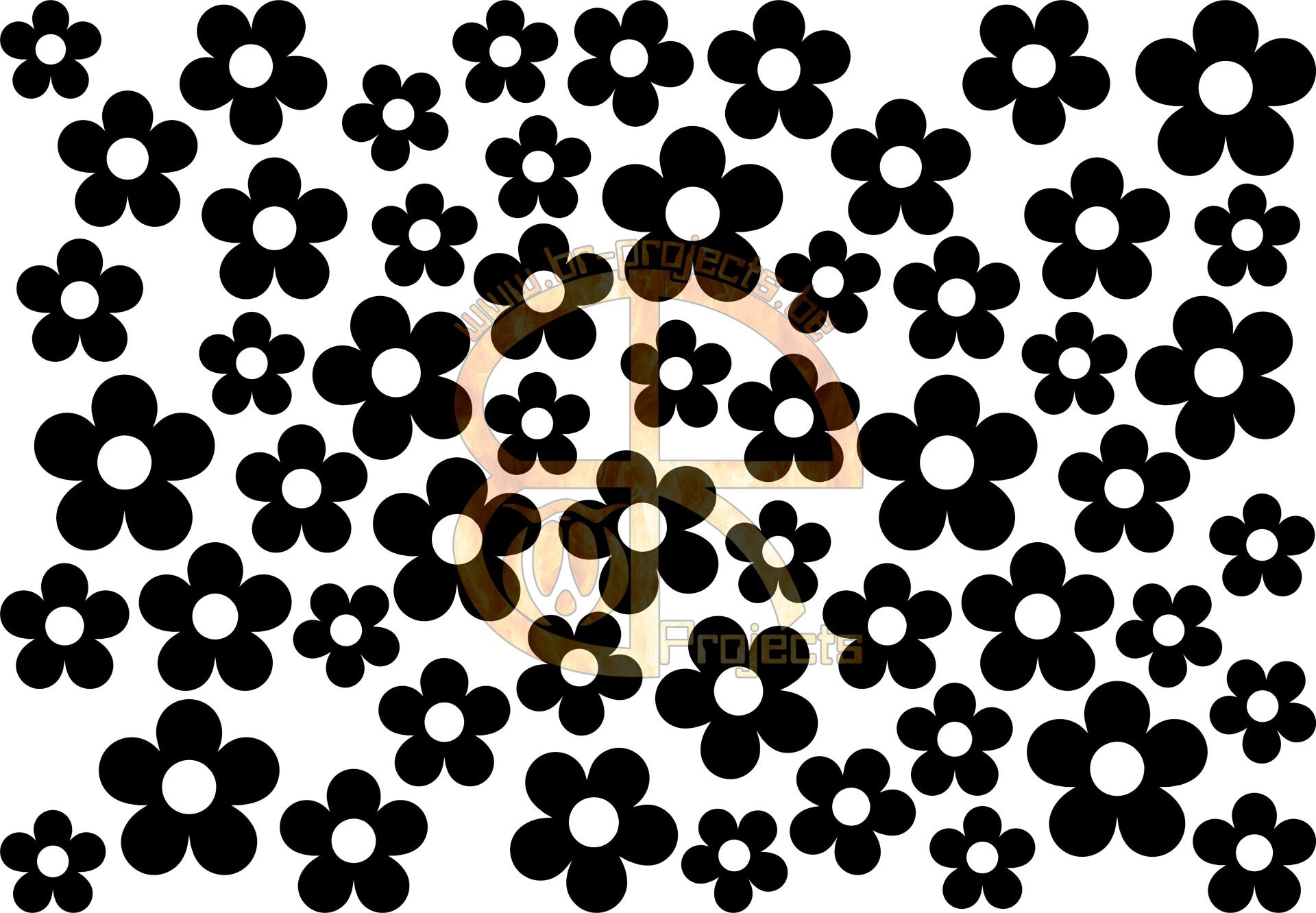 Car window sticker Dasies