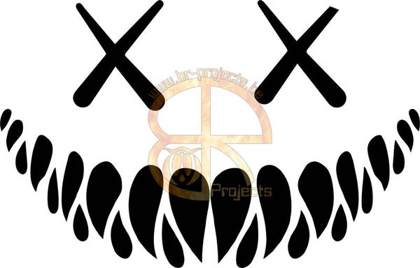 Car sticker Demon teeth