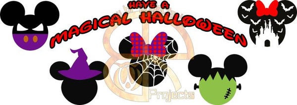 Disney Halloween etalage sticker