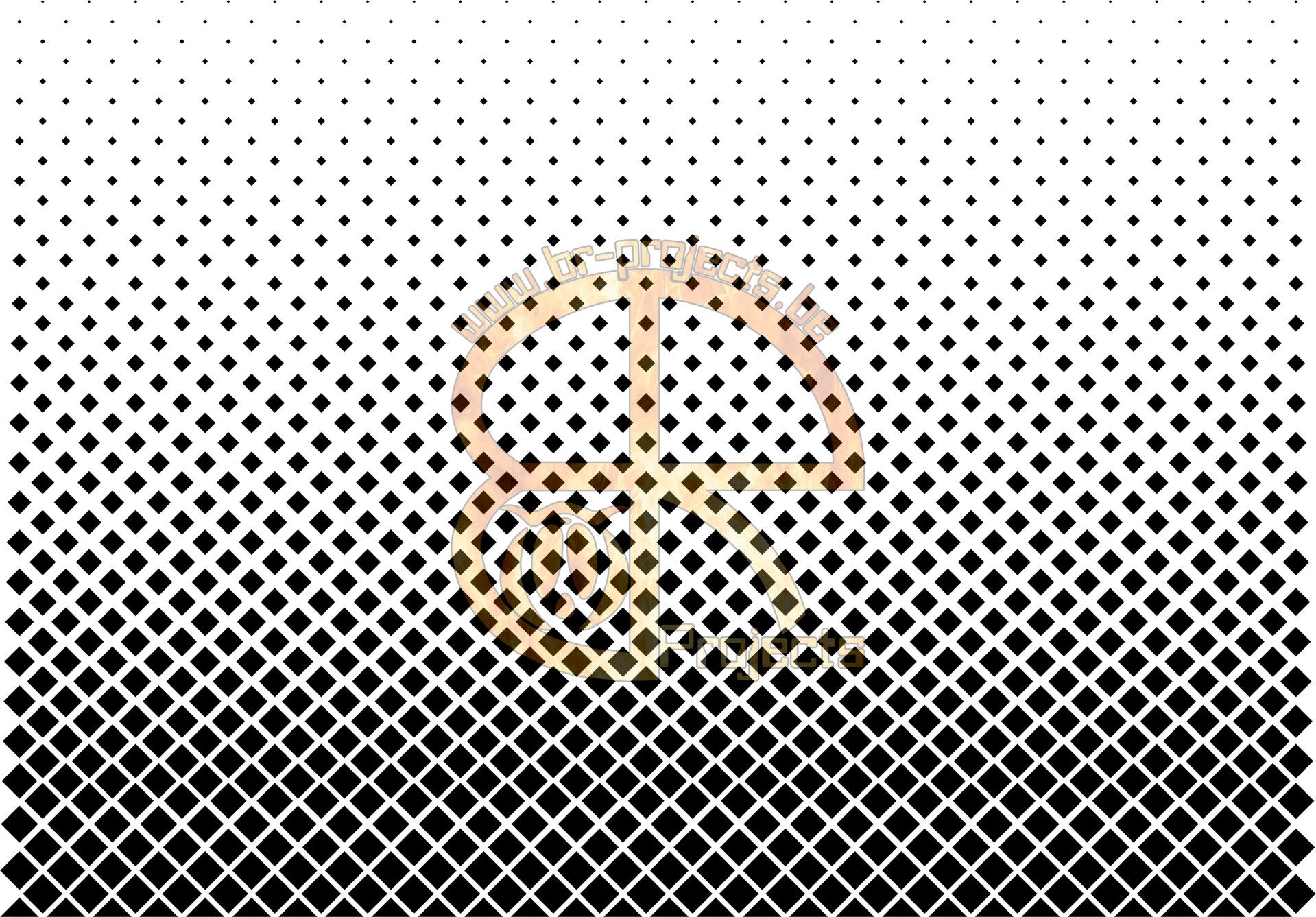 Car window sticker Fading squares