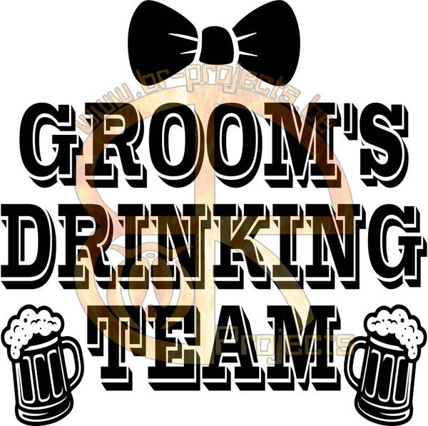 Groom's drinking team