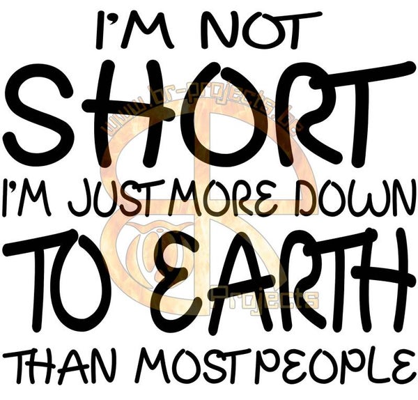 I'm not short