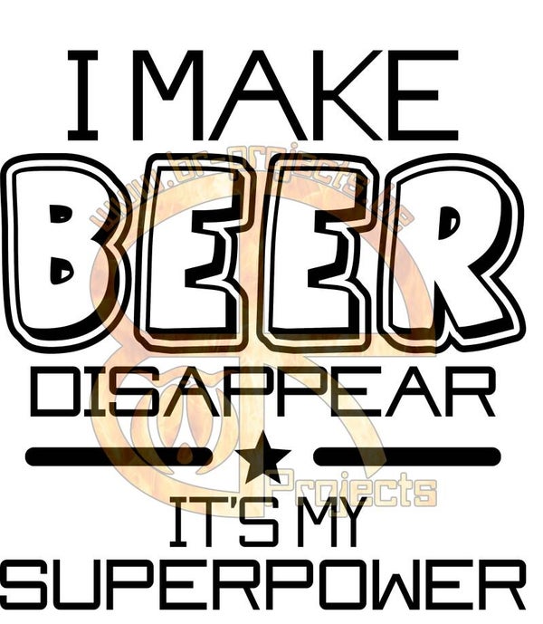 I make beer disappear