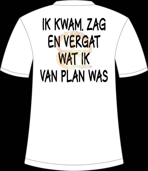 Ik kwam, zag en vergat wat ik van plan was