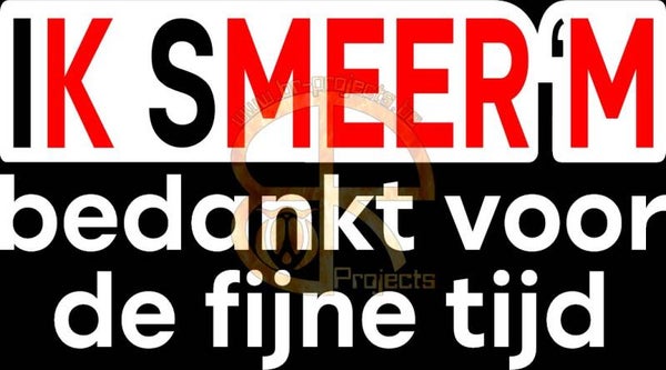 Sticker Ik smeer'm (Nutella)