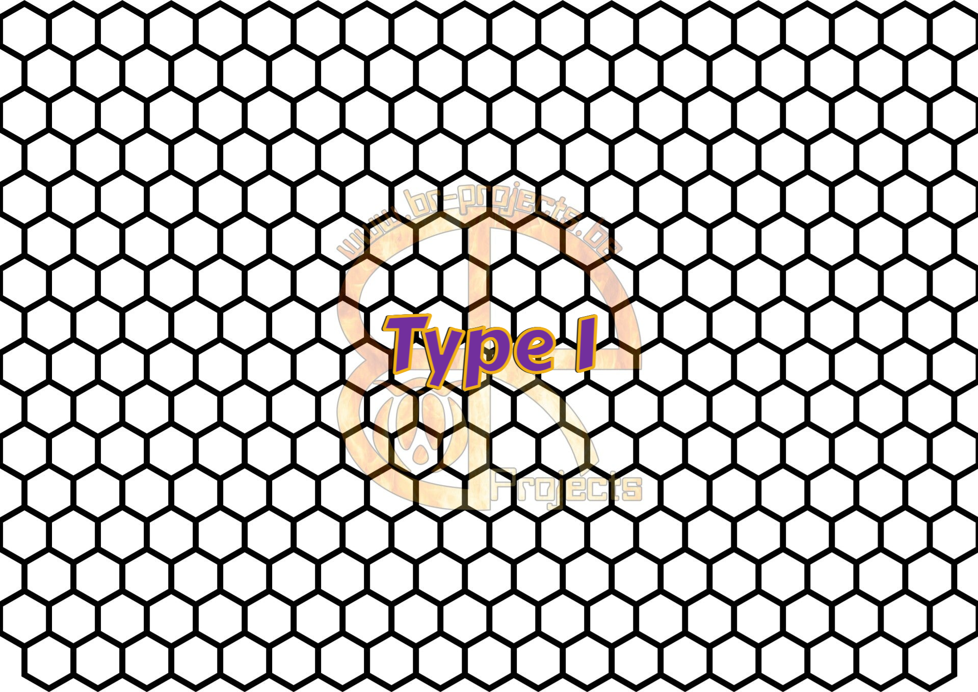 Car window sticker Hexagon