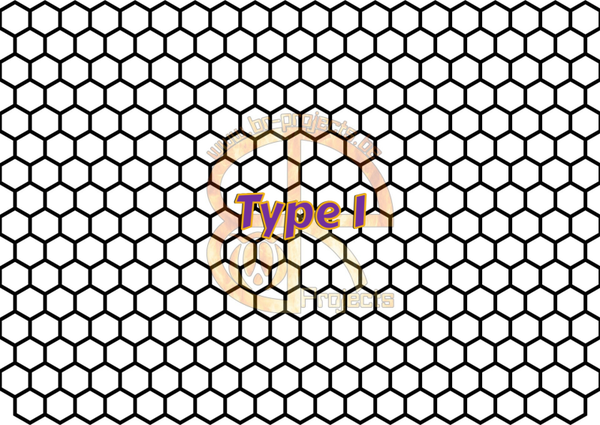 Car window sticker Hexagon