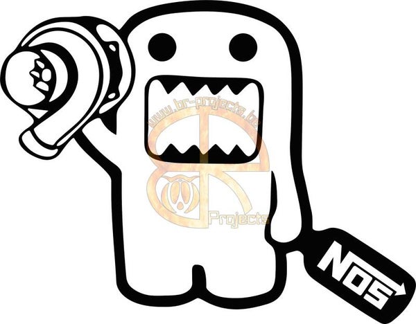 Car sticker JDM Domo 3