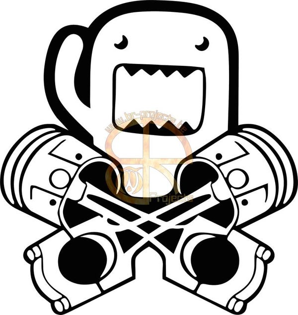 Car sticker JDM Domo 4