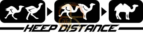 Car sticker Keep distance 1