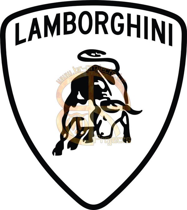 Car sticker Lamborghini logo