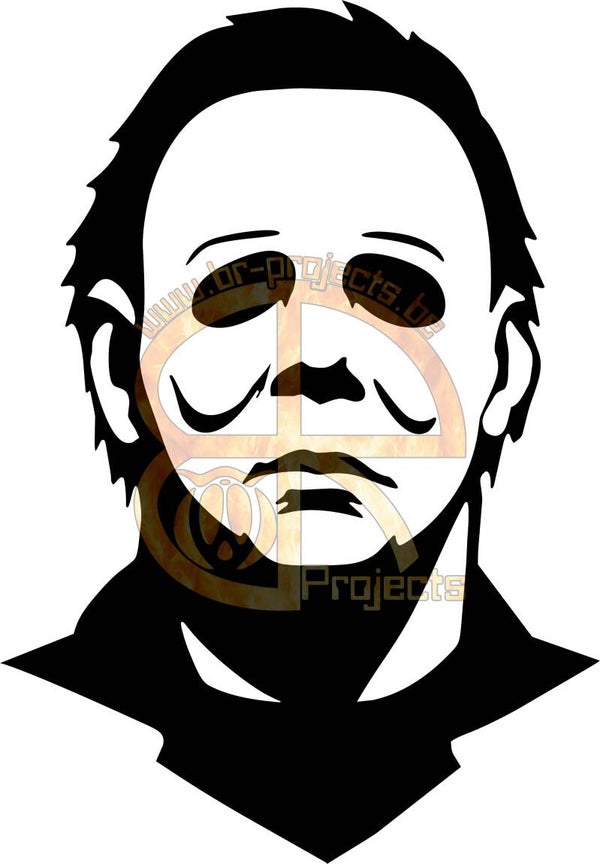 Michael Myers head sticker
