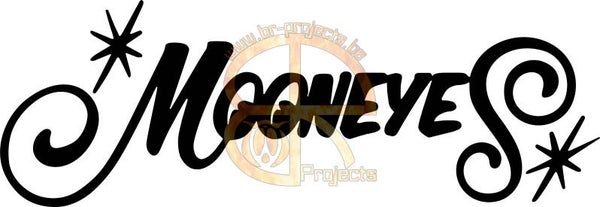 Car sticker Mooneyes tekst