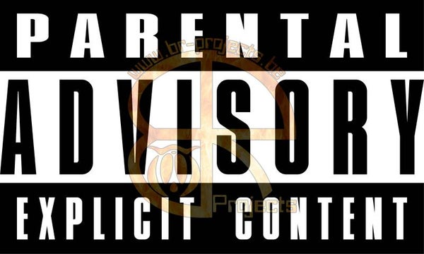 Car sticker Parental Advisory 1