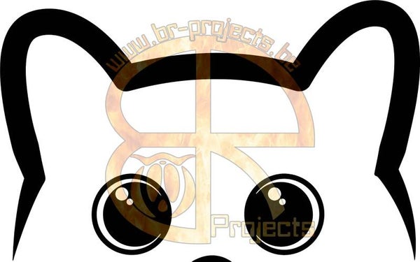 Car sticker Peeping cat 1