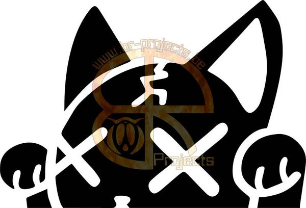 Car sticker Peeping cat 3