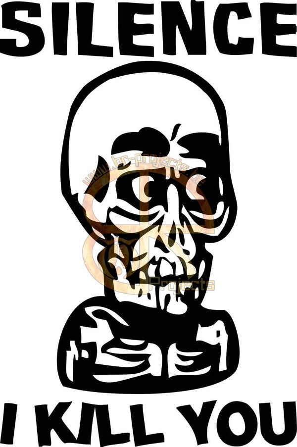 Car sticker Silence i kill you (Achmed the dead terrorist)