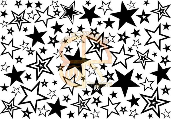 Car window sticker Star pattern
