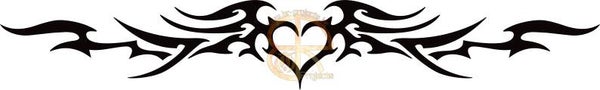 Car sticker Tribal heart 1