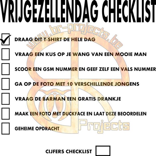 Vrijgezellen Checklist