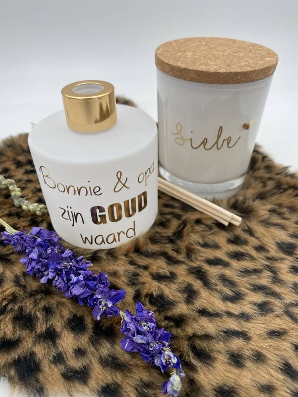 Setje: Huisparfum en geurkaars