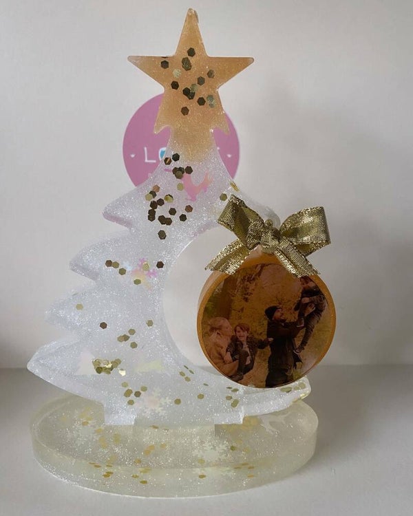 Epoxy kerstboom + bal