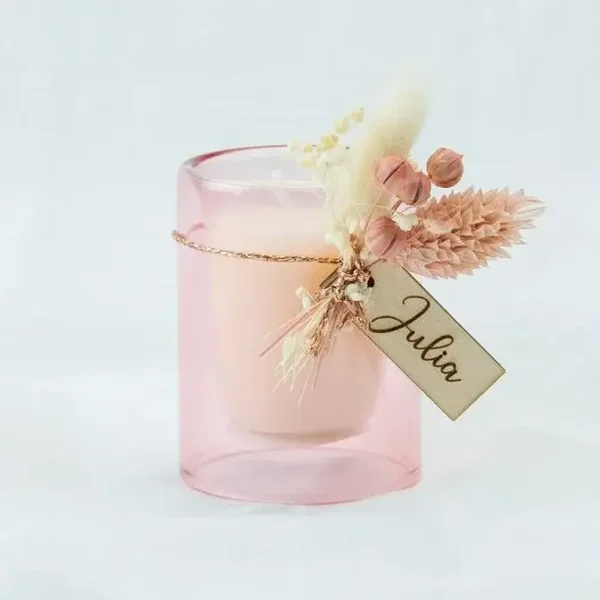 Kaars in dubbelwandige houder