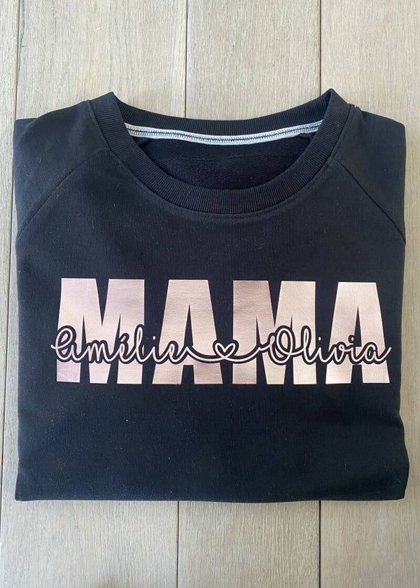 Sweater MAMA + namen