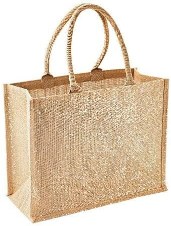 Glitter shopper jute