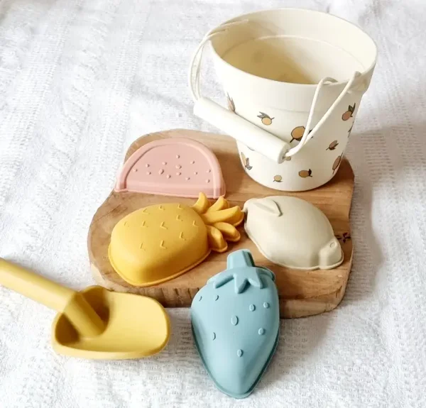 Siliconen emmer met vormpjes - Citroenen