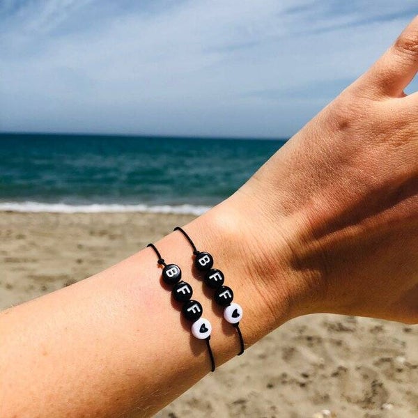 Armbandjes zwart: BFF & BFF