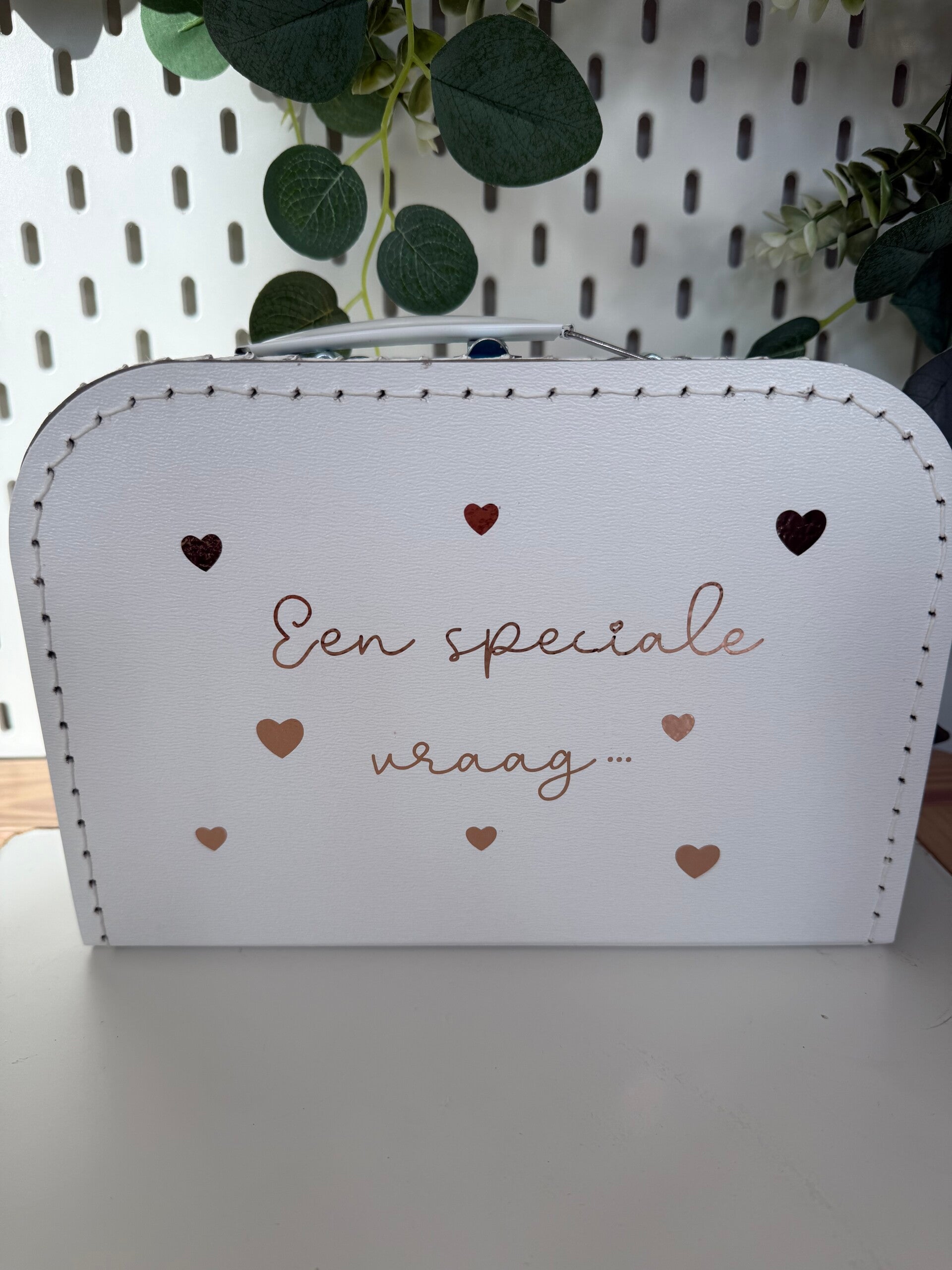 Een koffertje met een speciale vraag...