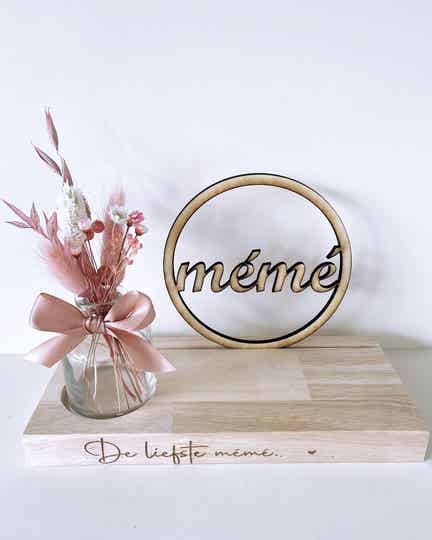 Houten fotohouder met extraatje