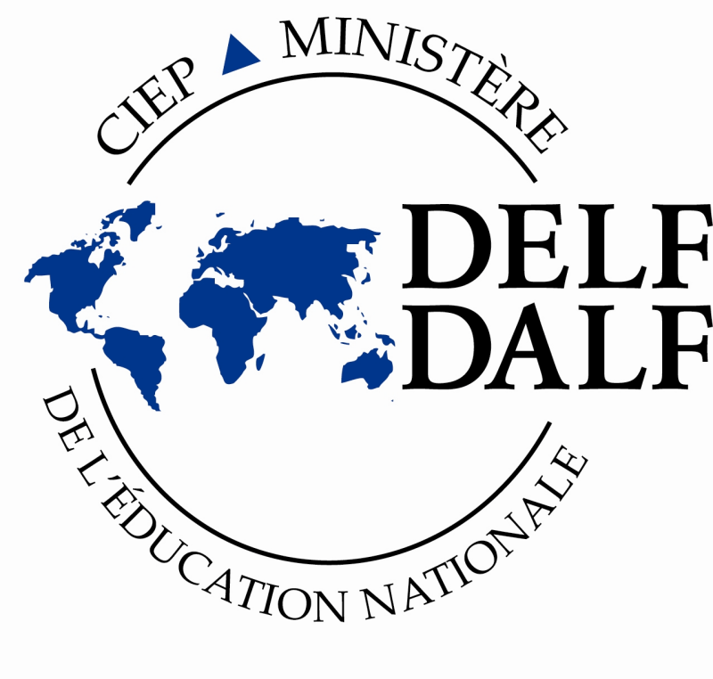 DELF-DALF logo reflecting French Online Tuition for formal exams. 
