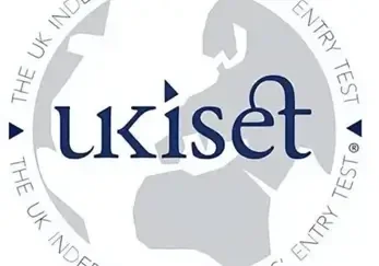 UKiset exam profile graphic for international applicants targeting British independent schools.