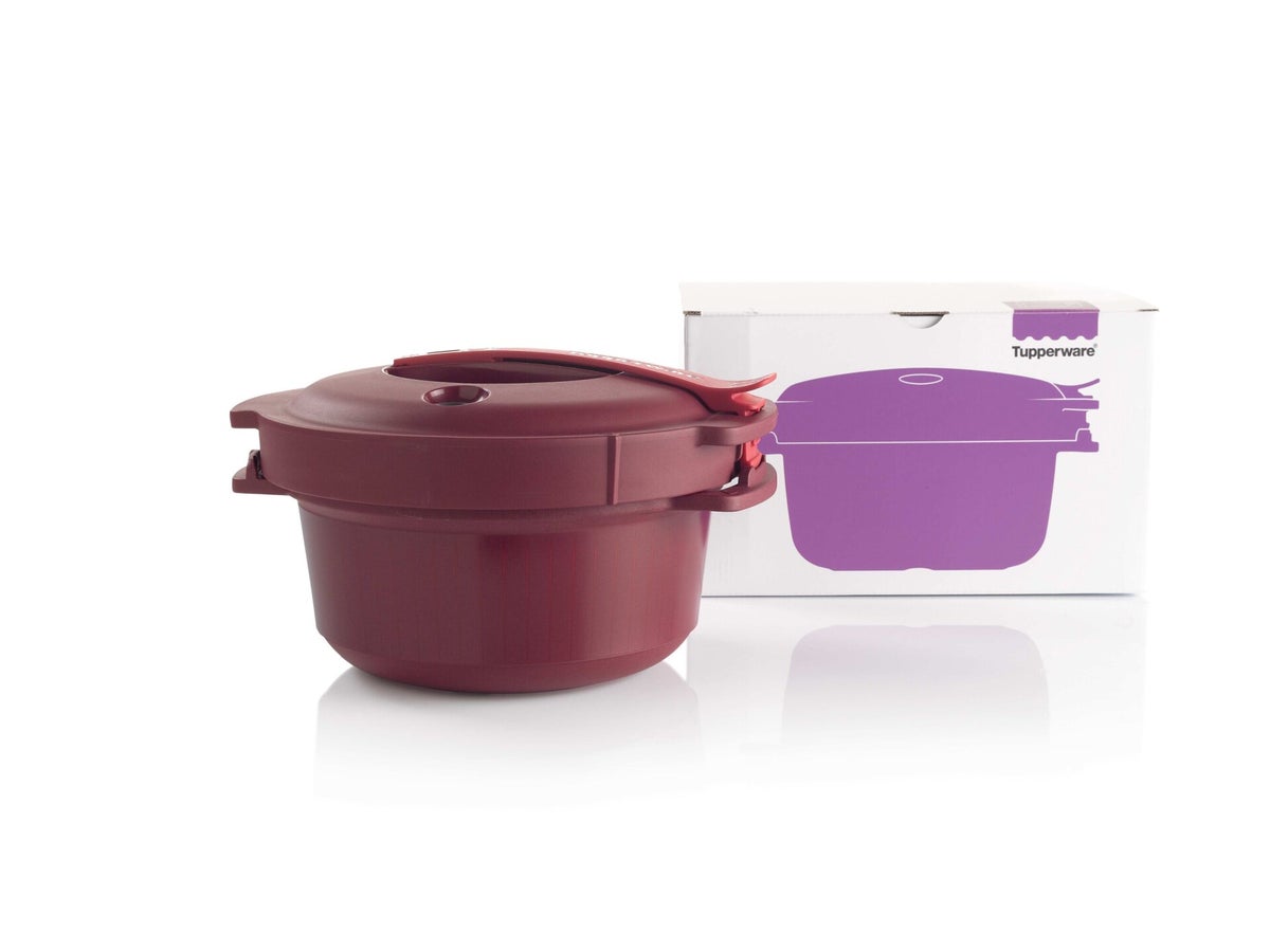Cocotte-minute Micro-ondes Tupperware 3L - Bordeaux - Autocuiseur Micro-onde Neuf