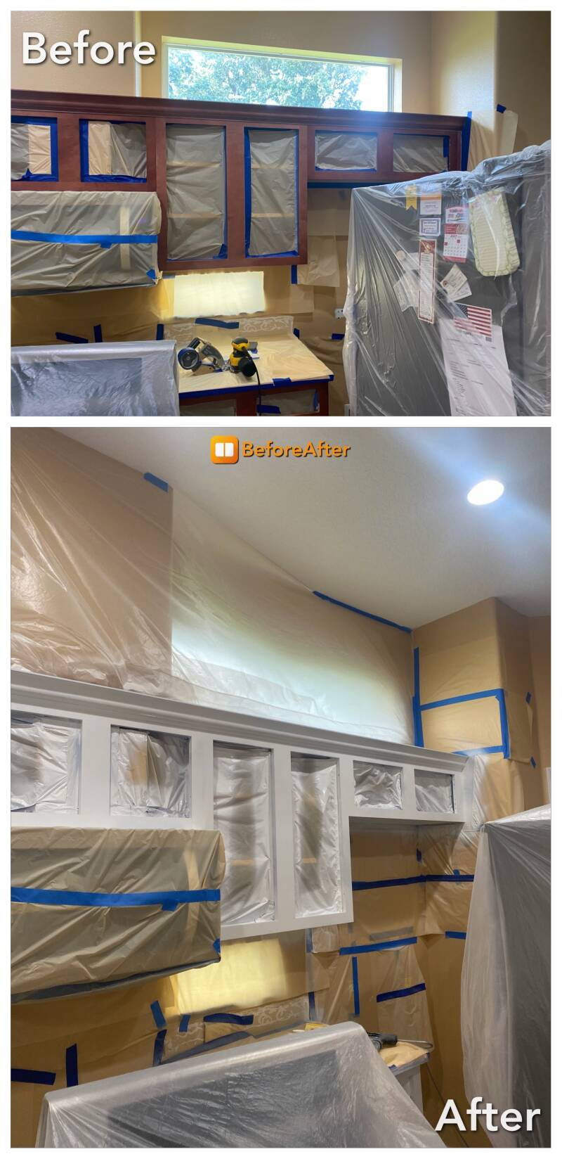 Cabinet Refinishing after