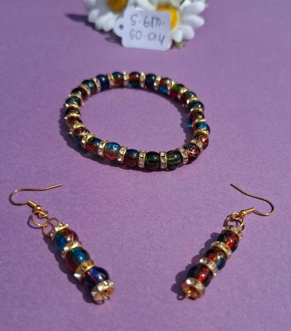 Armband en oorbellen. S-GM-GO-014