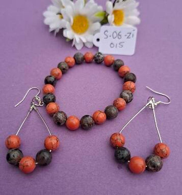 Armband en oorbellen. S-OG-ZI-015