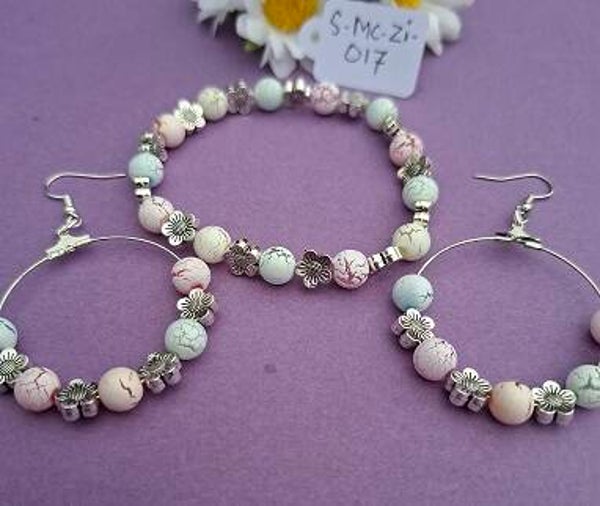 Armband en oorbellen. S-MC-ZI-017