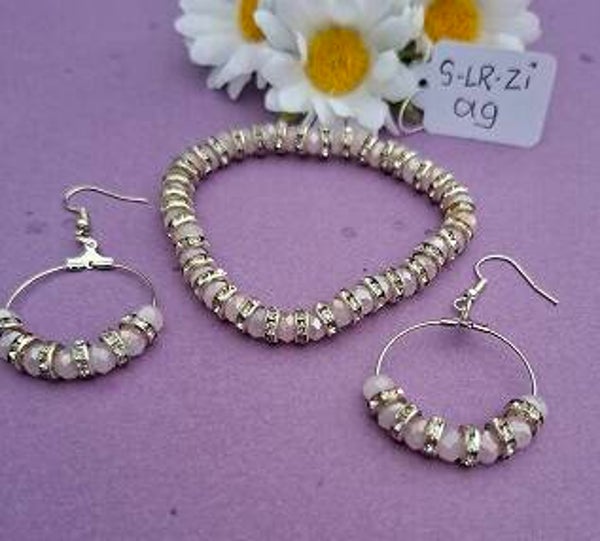 Armband en oorbellen. S-LR-ZI-019