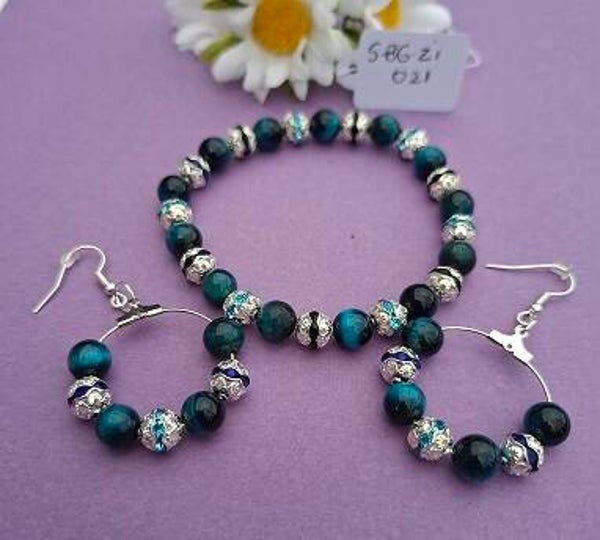 Armband en oorbellen. S-BG-ZI-021