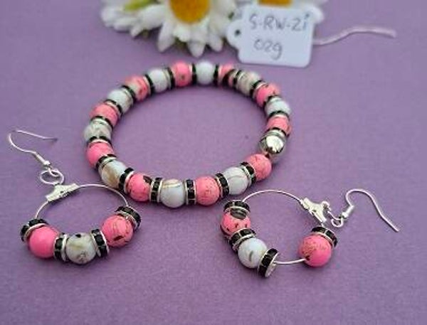 Armband en oorbellen. S-rw-ZI-029